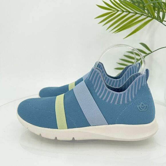 QVC Spenco Women's Karma Stretch Shoe Size 7 D Slip On Knit Blue Sneaker Shoes - Picture 7 of 15
